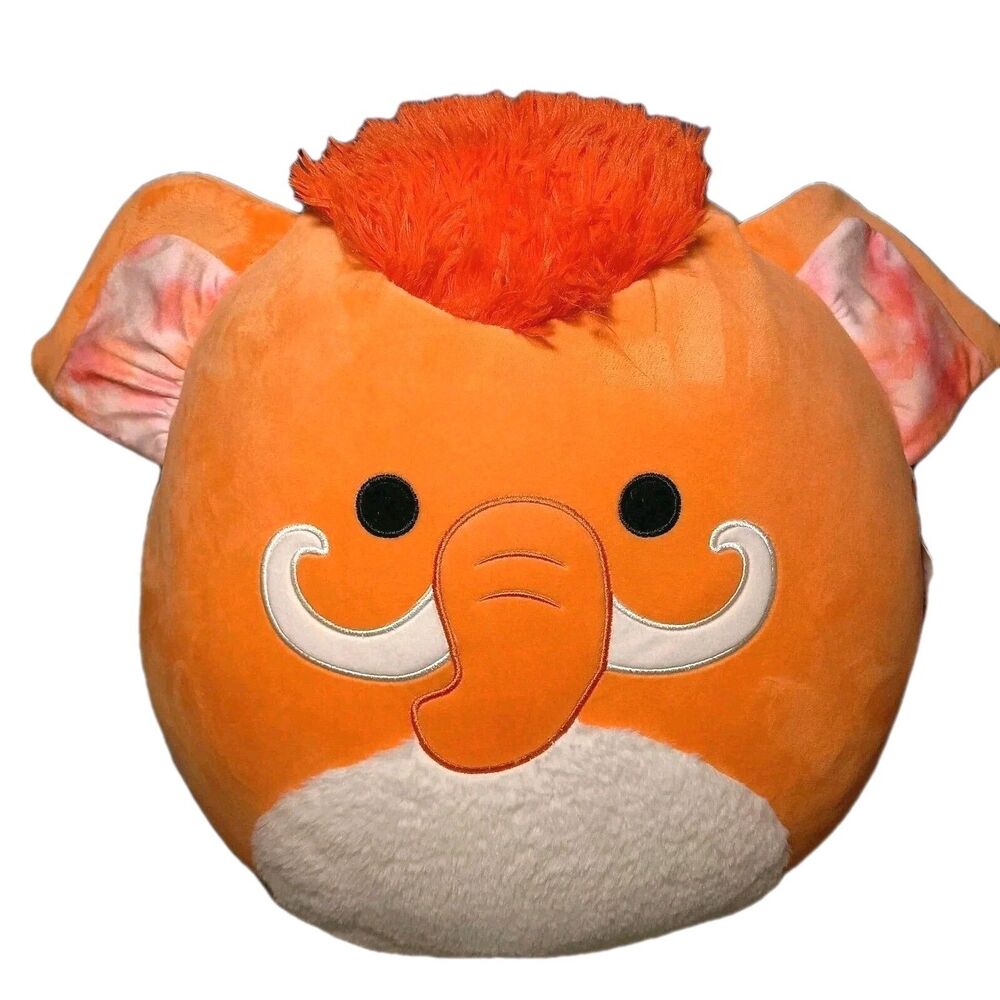 Huge Squishmallow "Wilbie" the Orange Woolly Mammoth 16" Plush NEW With Tags